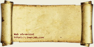 Jovana Perušinović vizit kartica